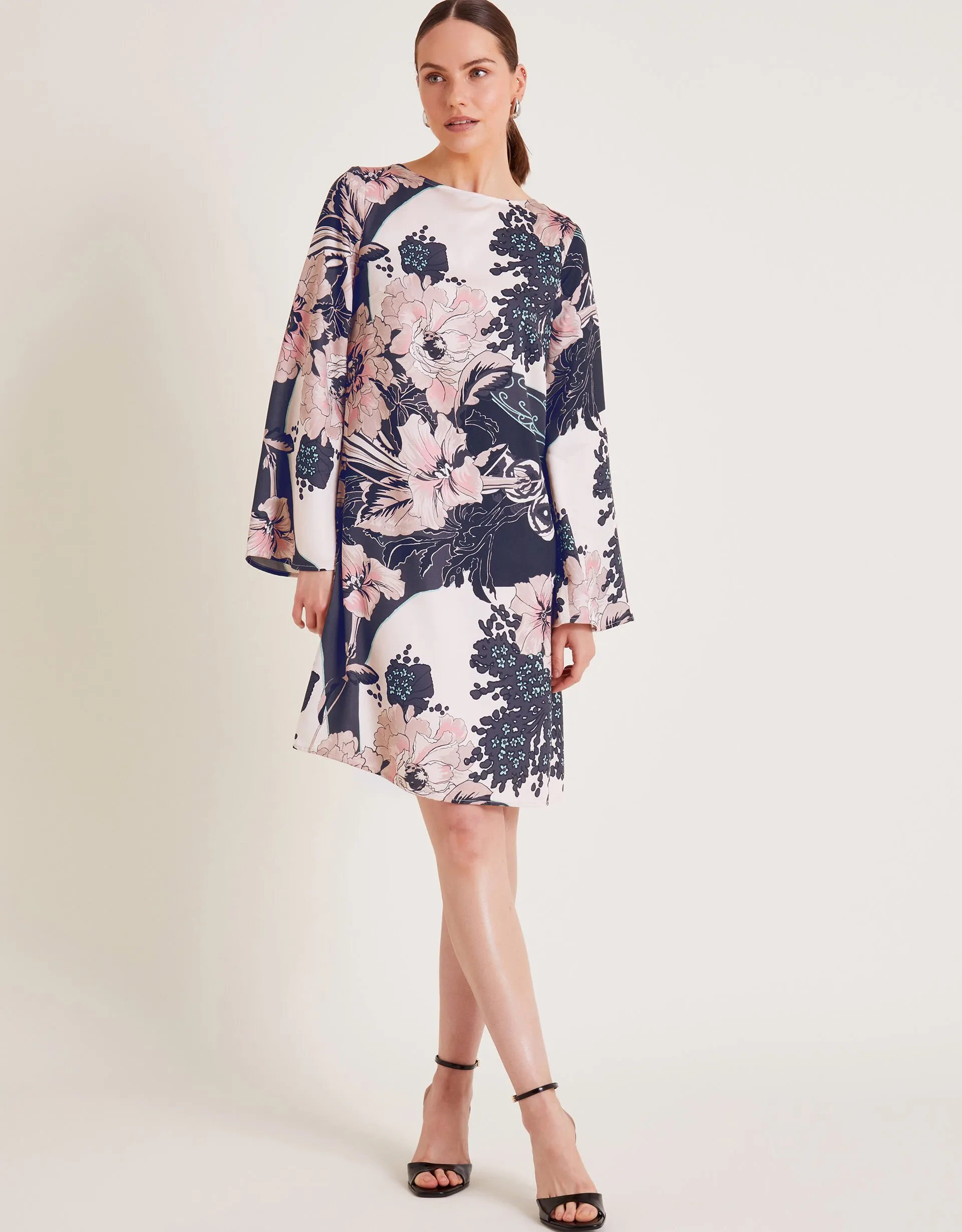 Kathryn Tunic Floral Dress Pink