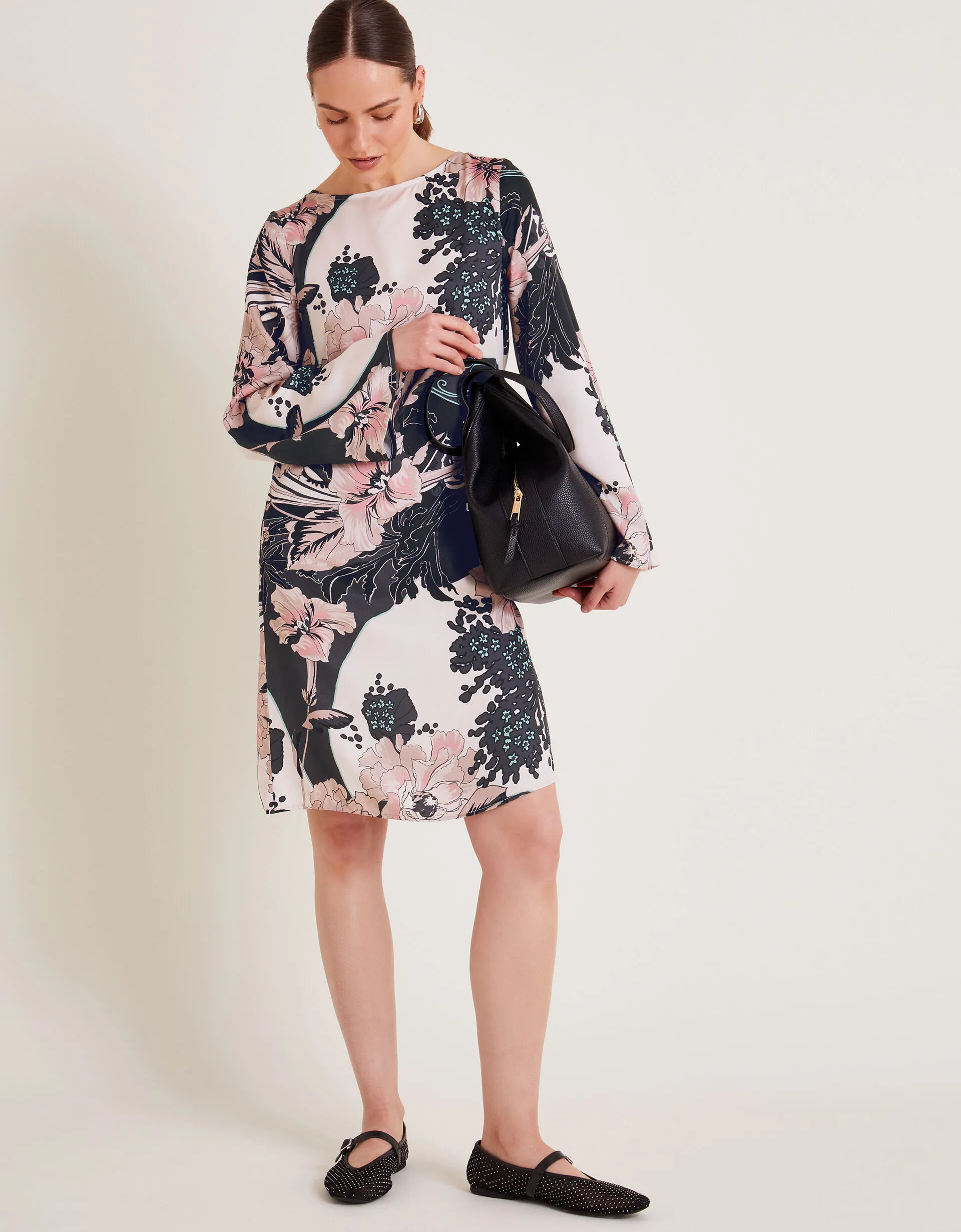 Kathryn Tunic Floral Dress Pink