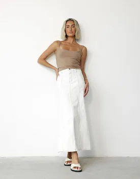 Kaylah Maxi Skirt (White)