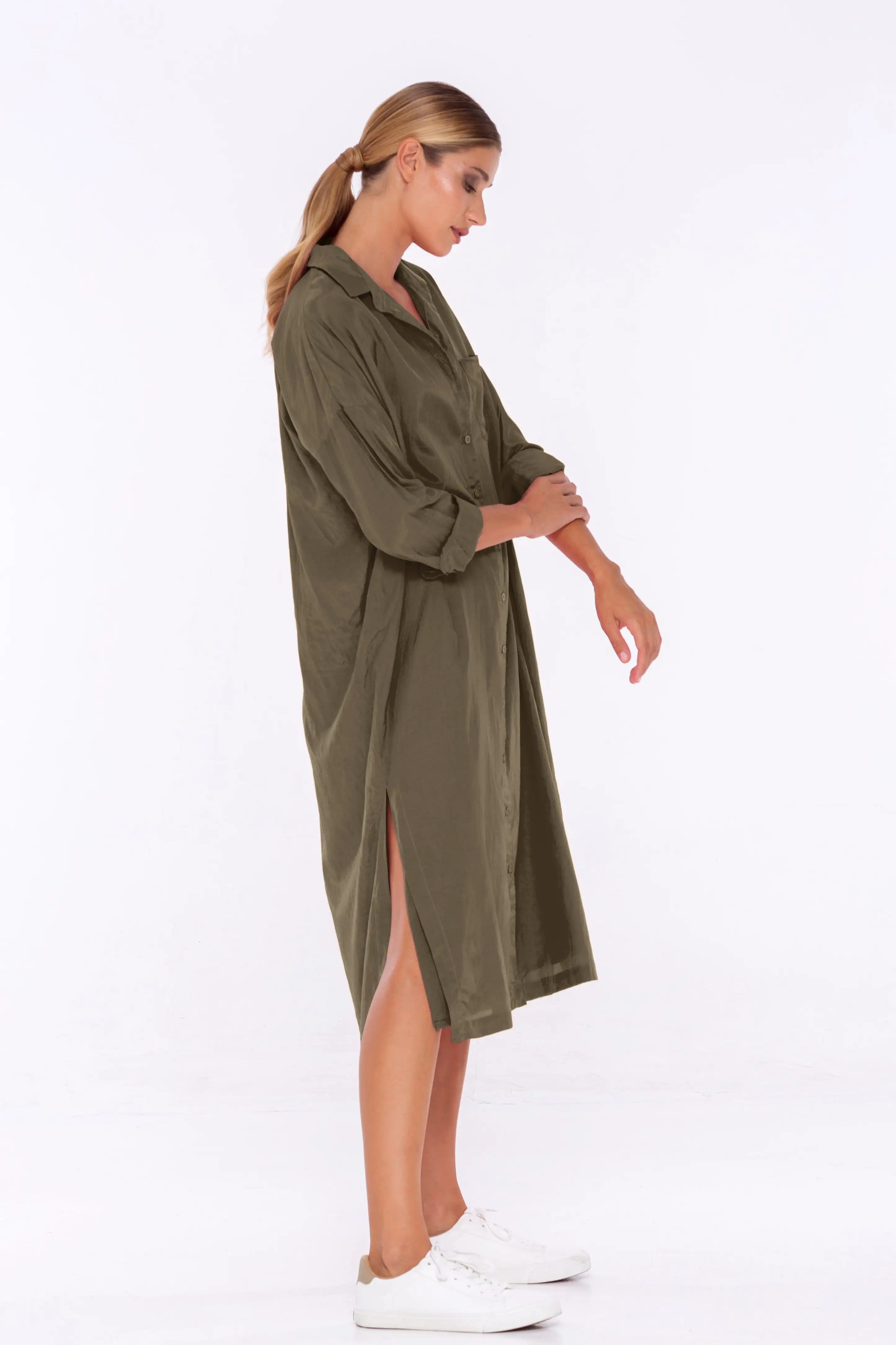 Lani Shirt Dress - Fern