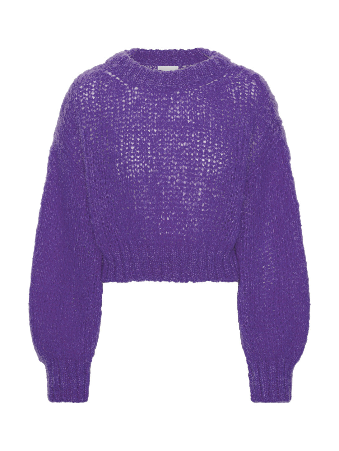 Leonnie Cropped Pullover - Dark Purple