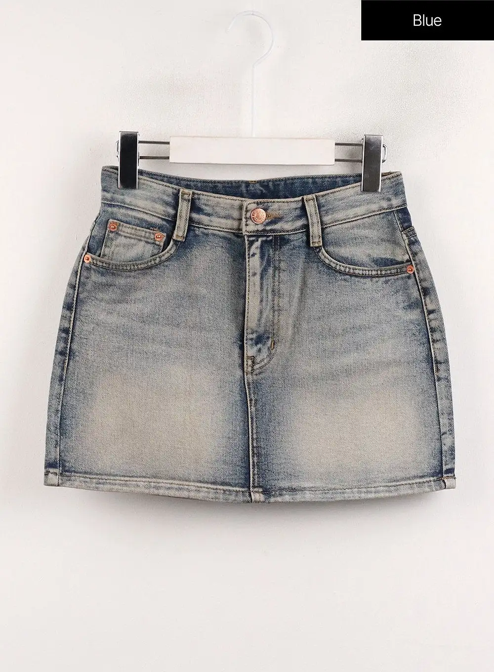 Light Washed Denim Mini Skirt CJ412