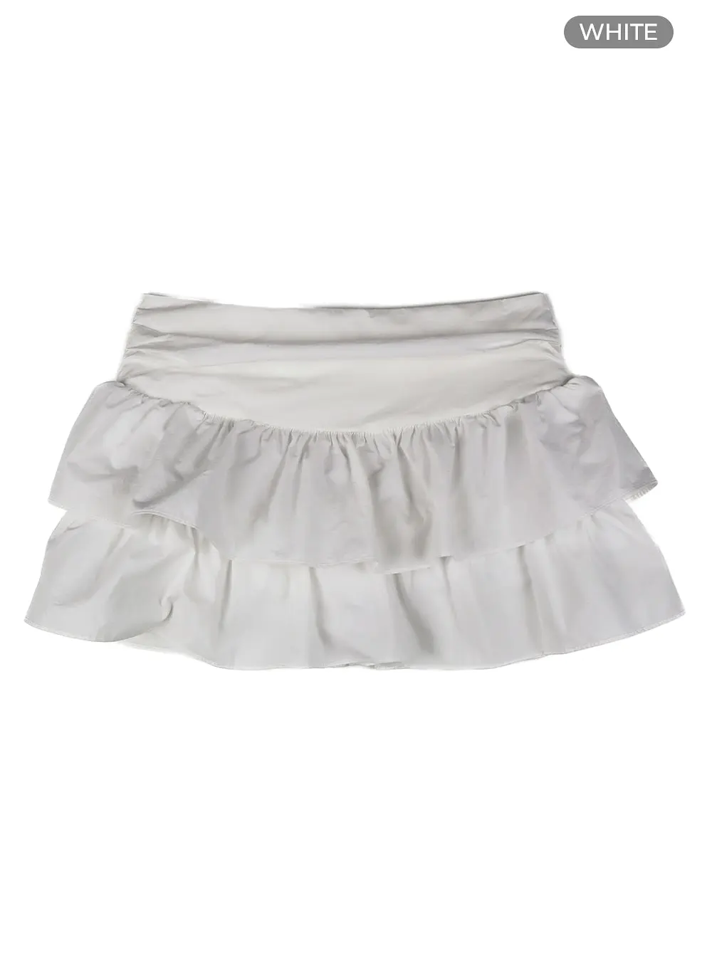 Low-Rise Frill Mini Skirt CF429