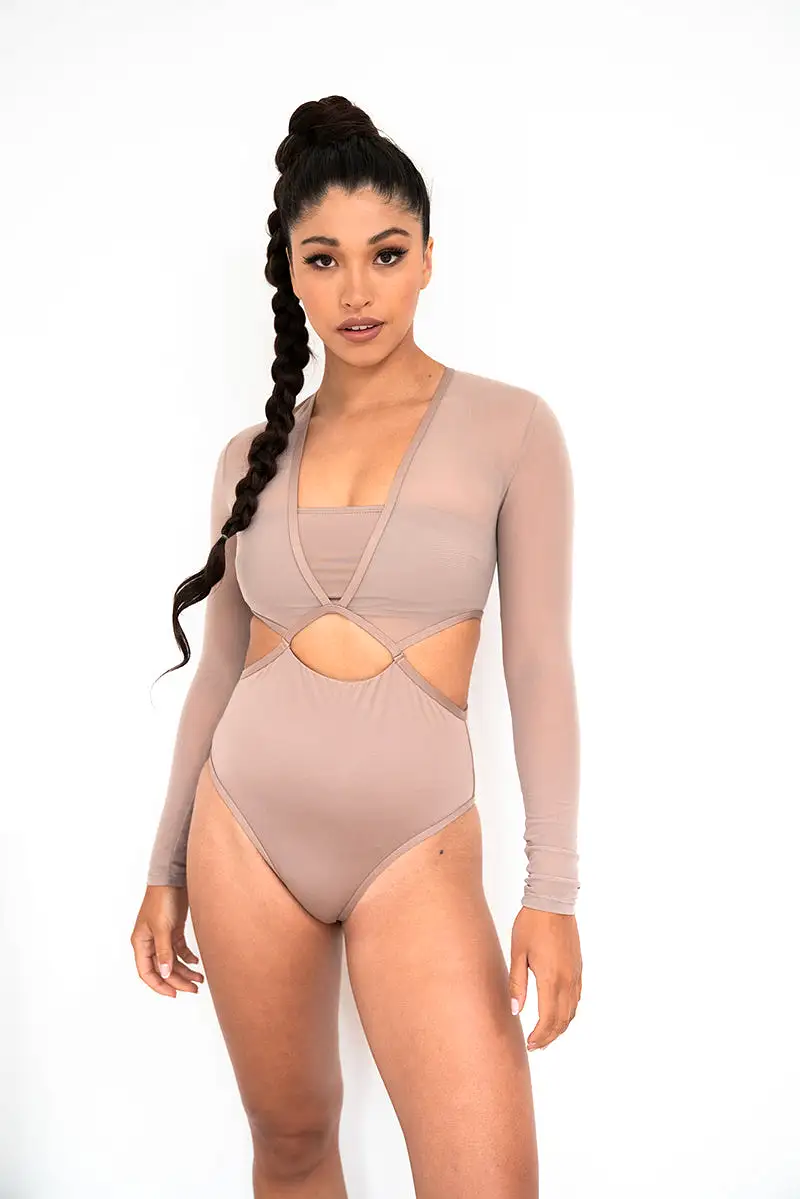 Lunalae Diana Bodysuit - Recycled Mocha