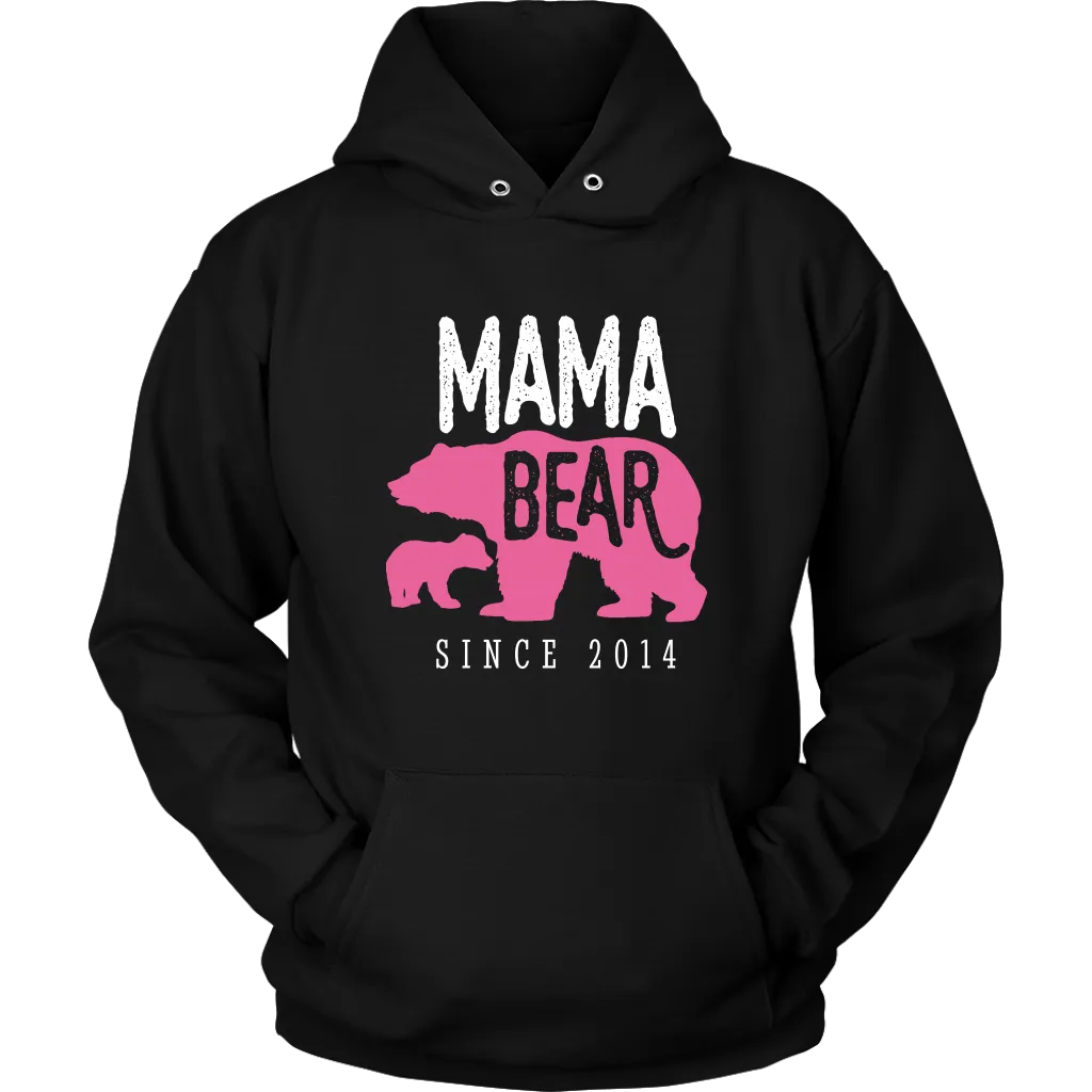 Mama Bear Since 2014 Hoodie Sweatshirt