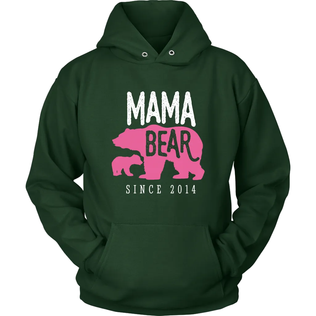 Mama Bear Since 2014 Hoodie Sweatshirt