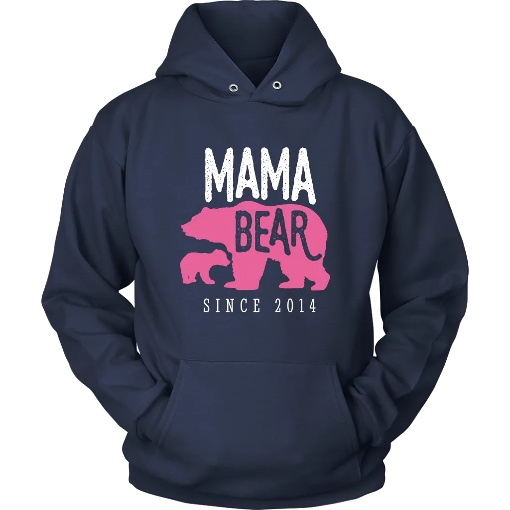 Mama Bear Since 2014 Hoodie Sweatshirt