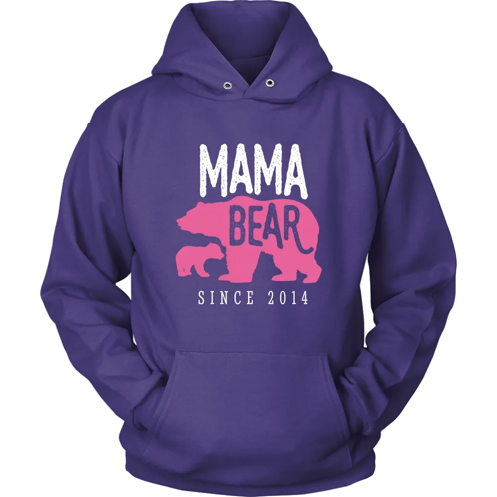 Mama Bear Since 2014 Hoodie Sweatshirt