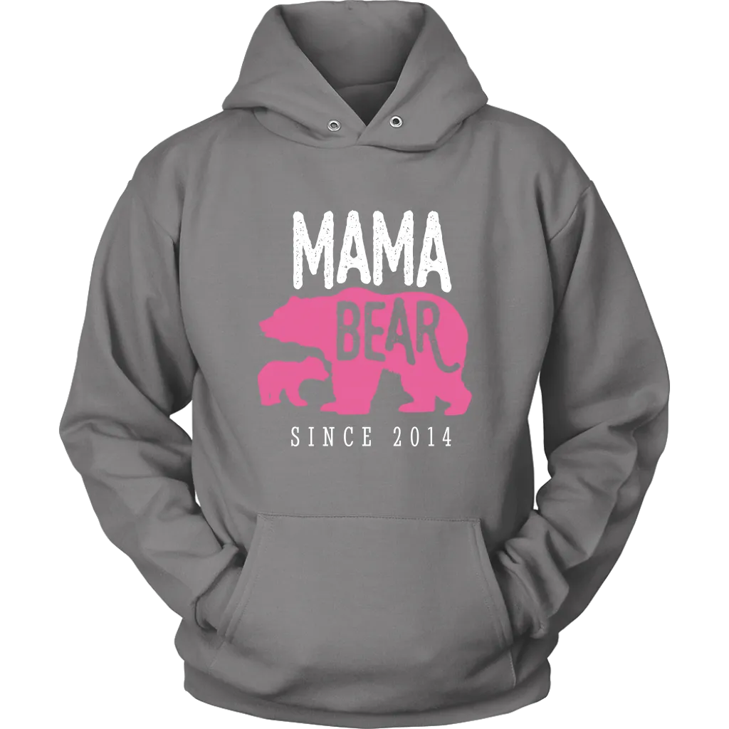 Mama Bear Since 2014 Hoodie Sweatshirt