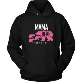 Mama Bear with 3 Cubs Hoodie Sweatshirt