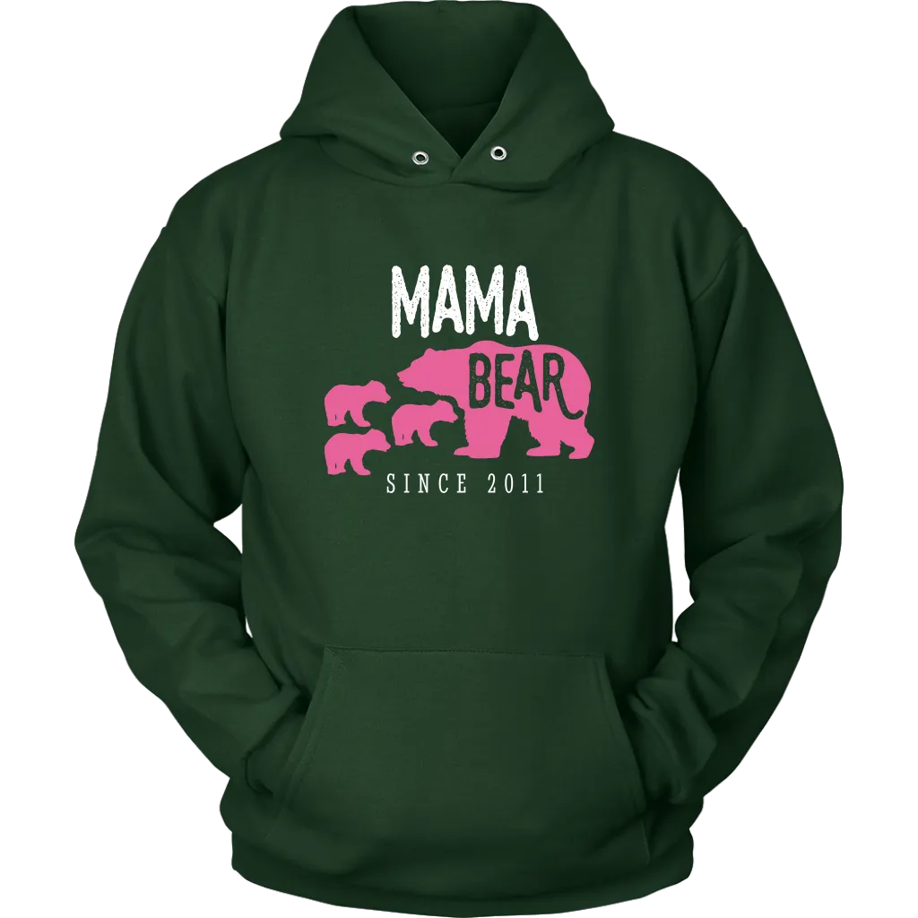 Mama Bear with 3 Cubs Hoodie Sweatshirt