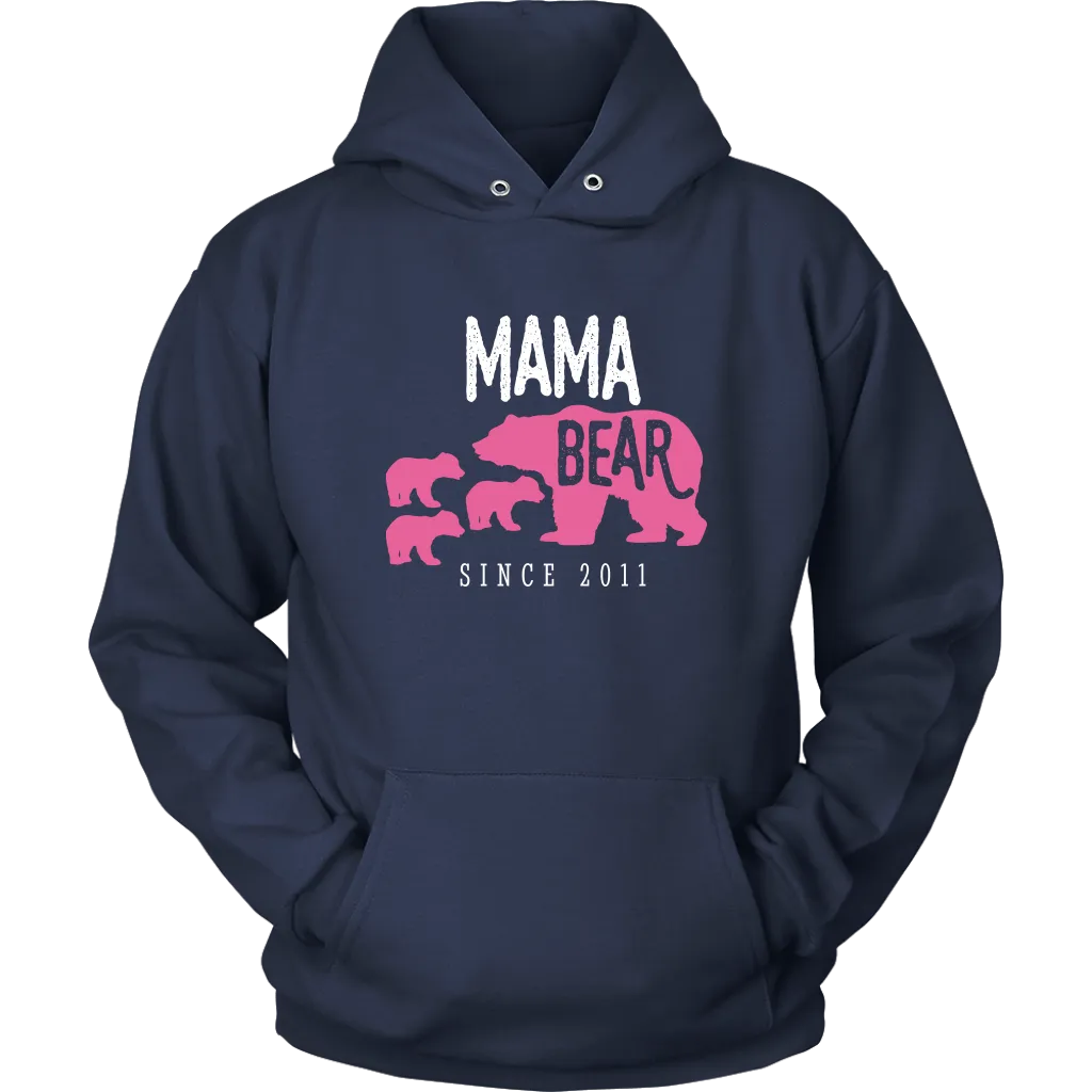 Mama Bear with 3 Cubs Hoodie Sweatshirt