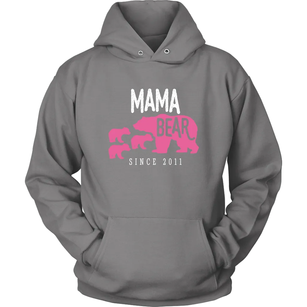 Mama Bear with 3 Cubs Hoodie Sweatshirt