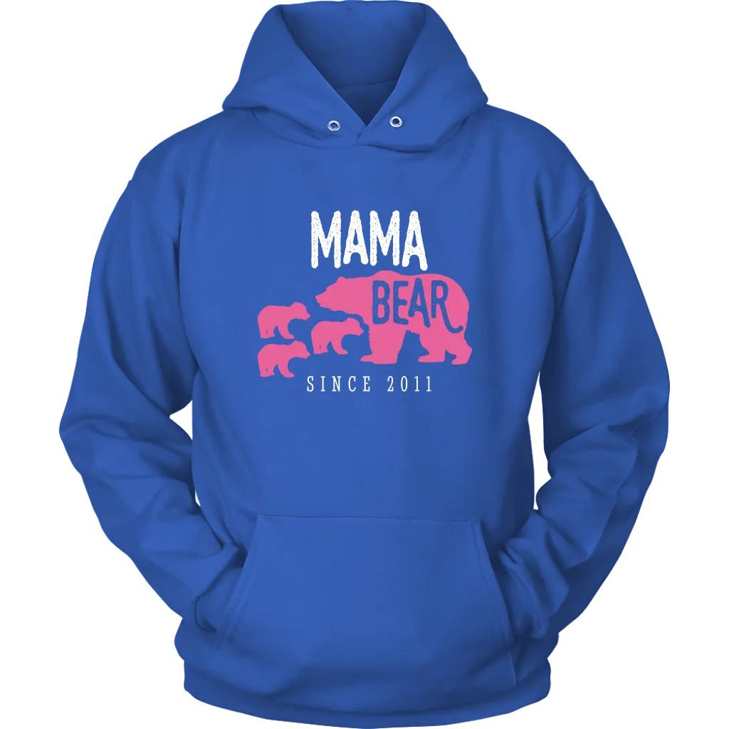 Mama Bear with 3 Cubs Hoodie Sweatshirt