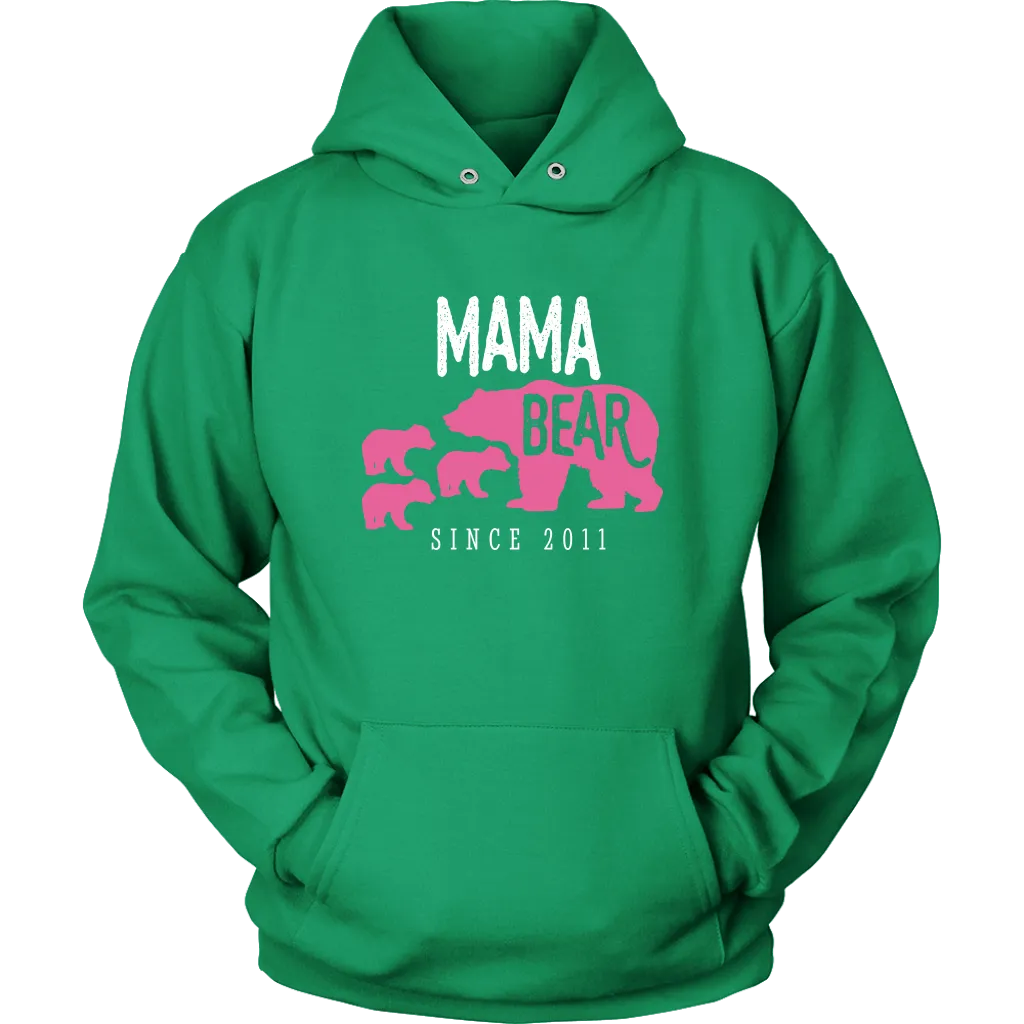 Mama Bear with 3 Cubs Hoodie Sweatshirt