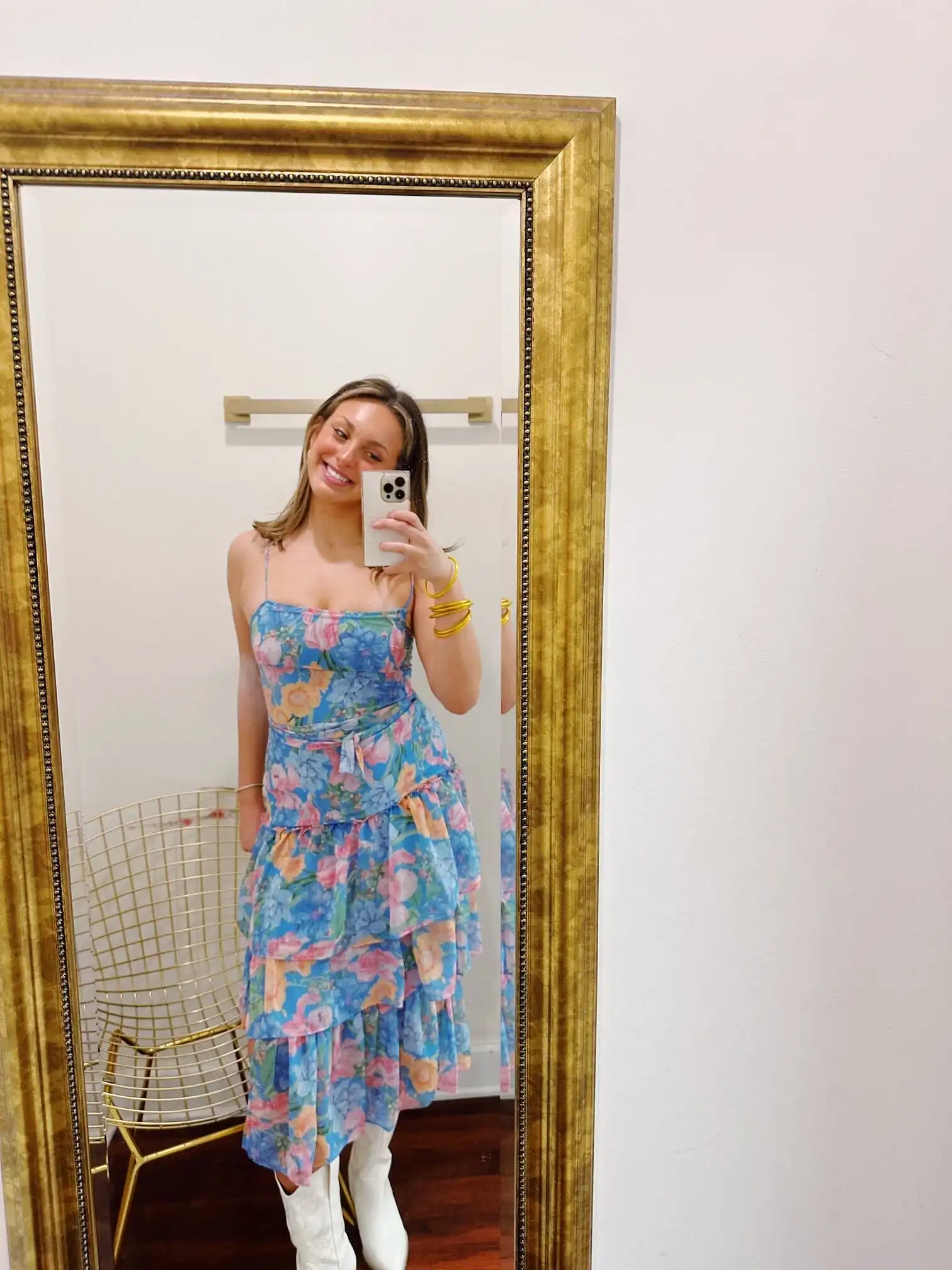 Marin Floral Midi Dress