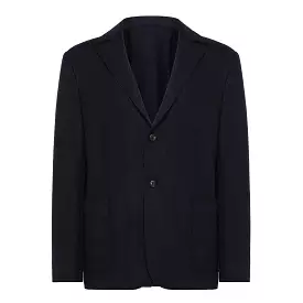 Meir raw cut wool and cashmere blazer