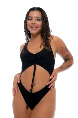 Nona Perkasa Hotline Bodysuit - Black