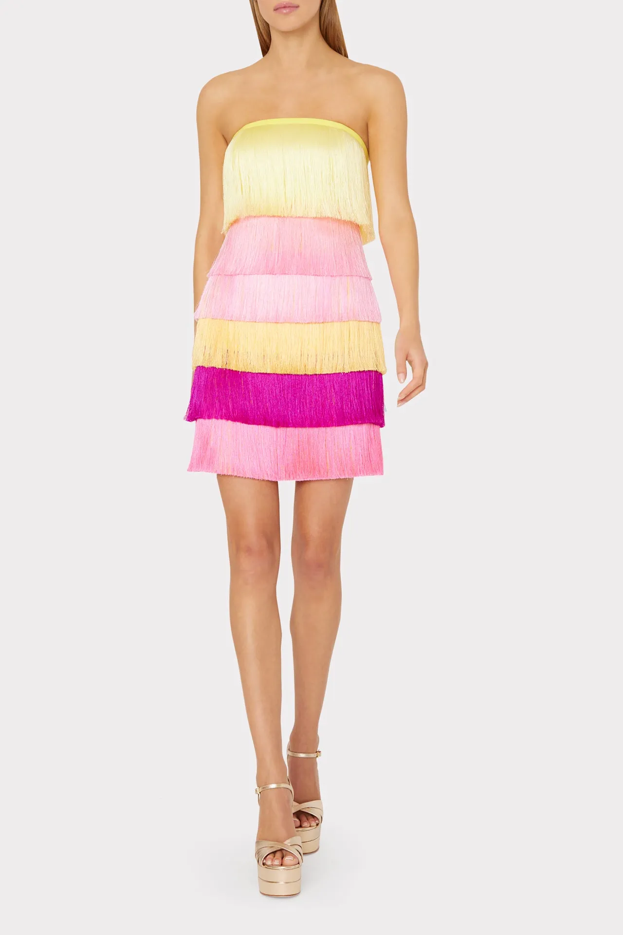 Nuoir Ombre Fringe Dress