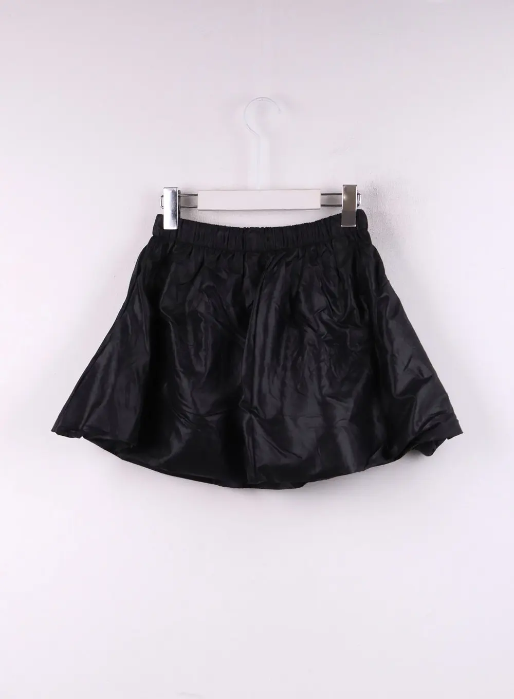 Nylon Balloon Mini Skirt CJ431