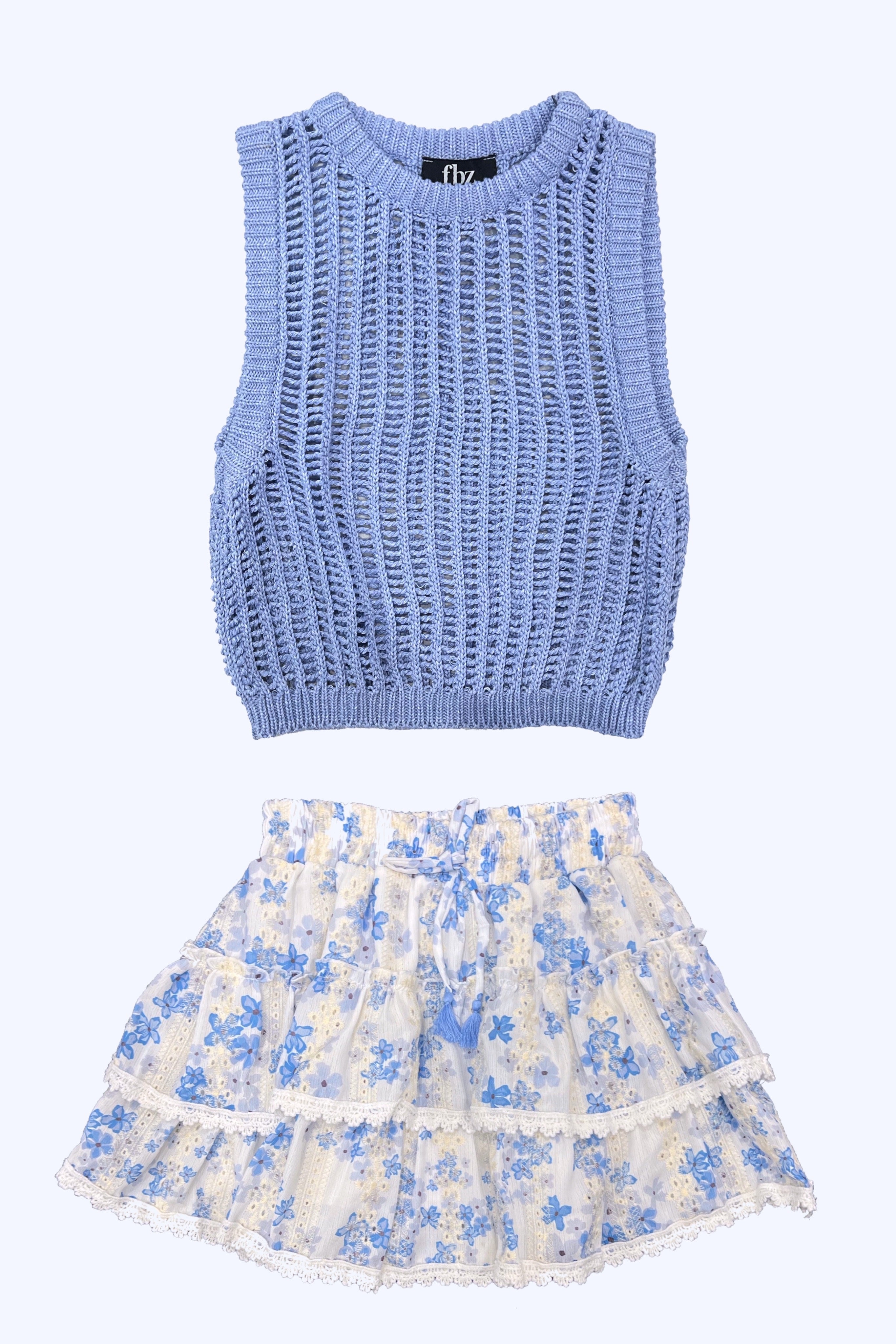 Open Knit Sleeveless Top