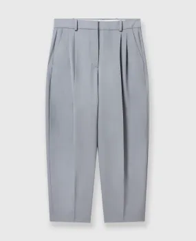 Pleated High-Rise Wool Pants