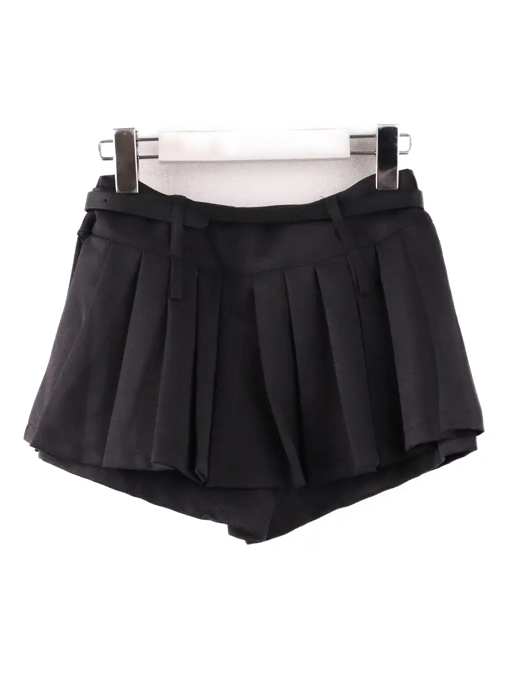 Pleated Mini Skirt with Belt IF408