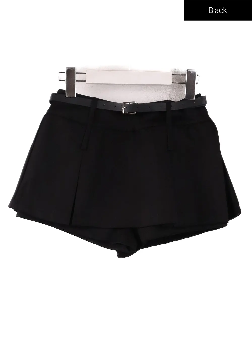 Pleated Mini Skirt with Belt IF408