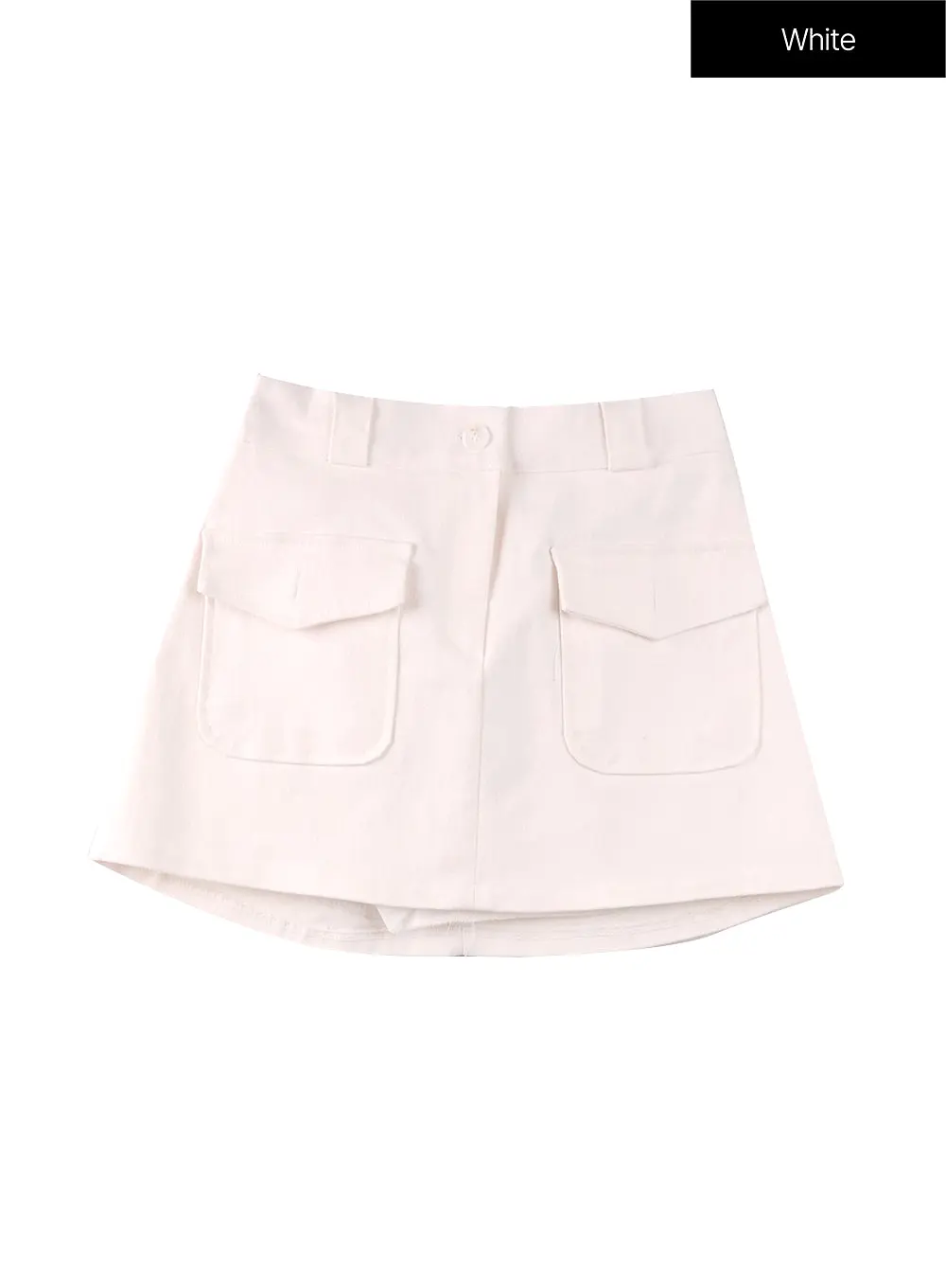 Pocket Cotton Mini Skirt IF408