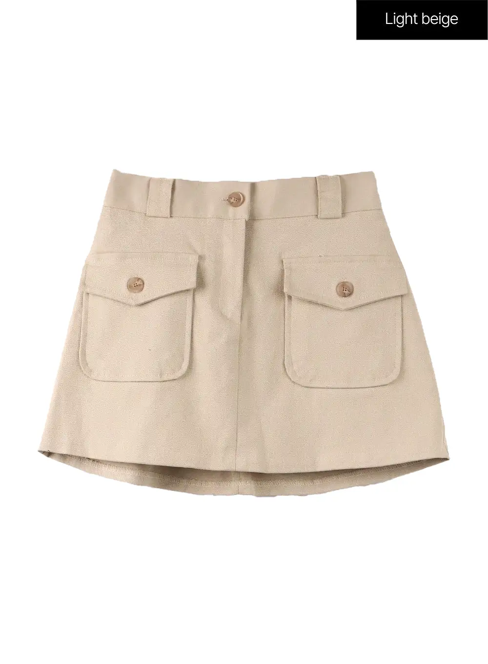 Pocket Cotton Mini Skirt IF408