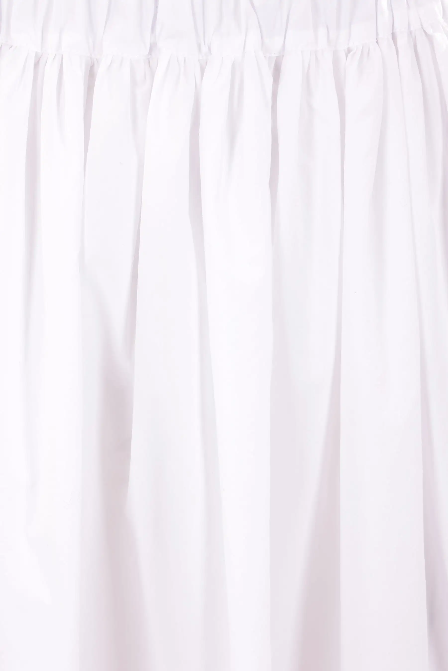 poplin round midi skirt