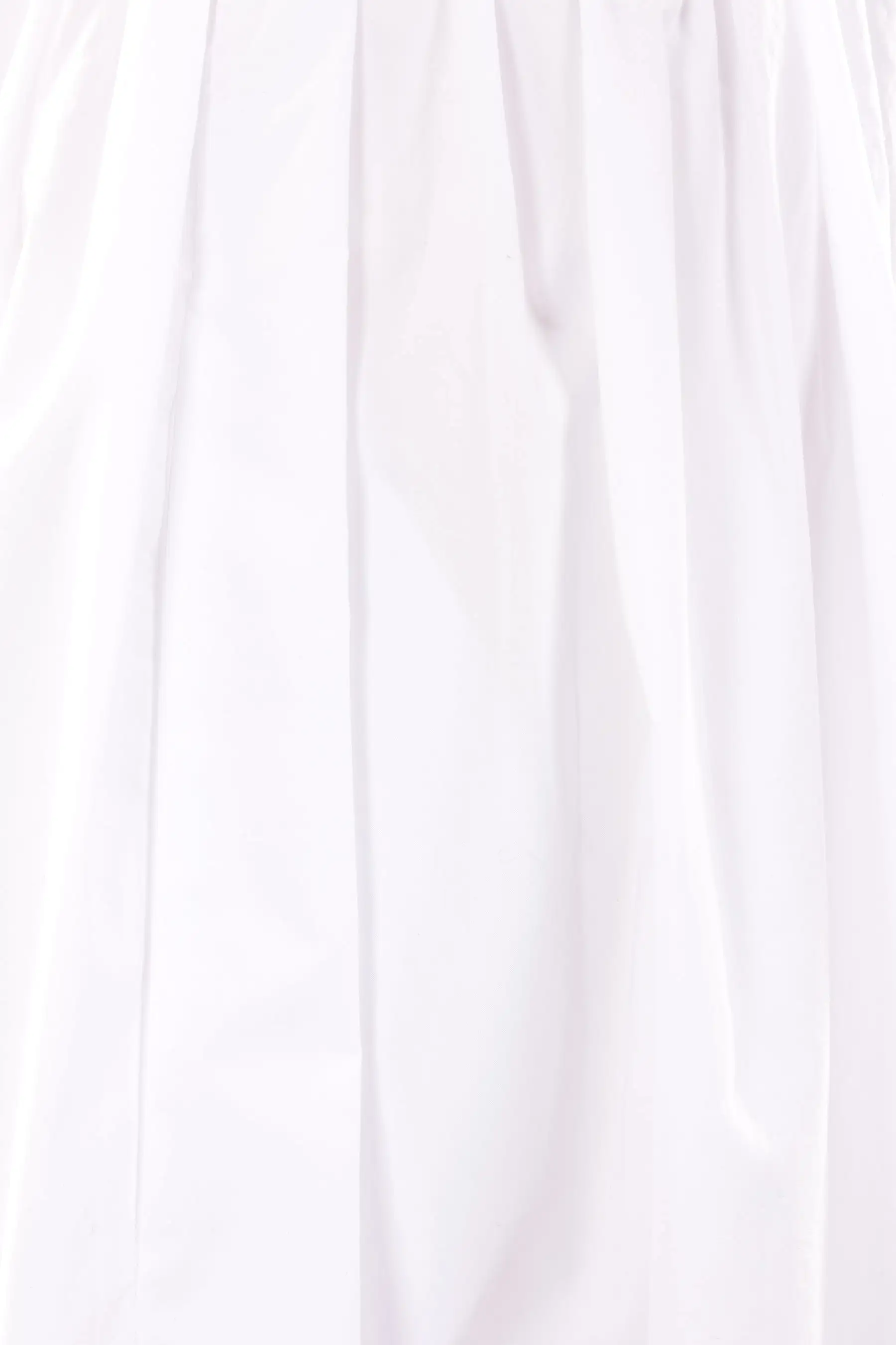 poplin round midi skirt