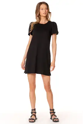 PUFF SLEEVE T-SHIRT DRESS