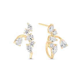 Purity Six Diamond Ear Jacket Earrings