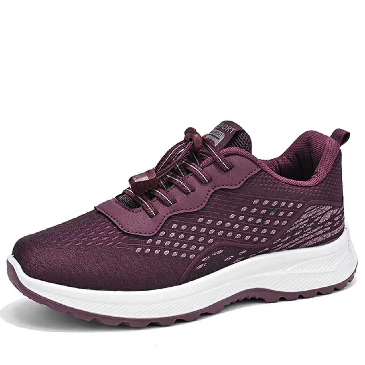 Purple prismatic texture pattern casual shoe sneaker