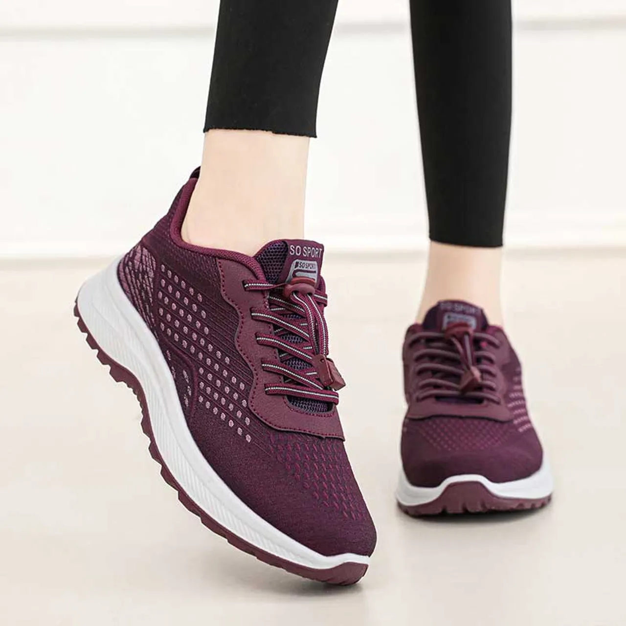 Purple prismatic texture pattern casual shoe sneaker