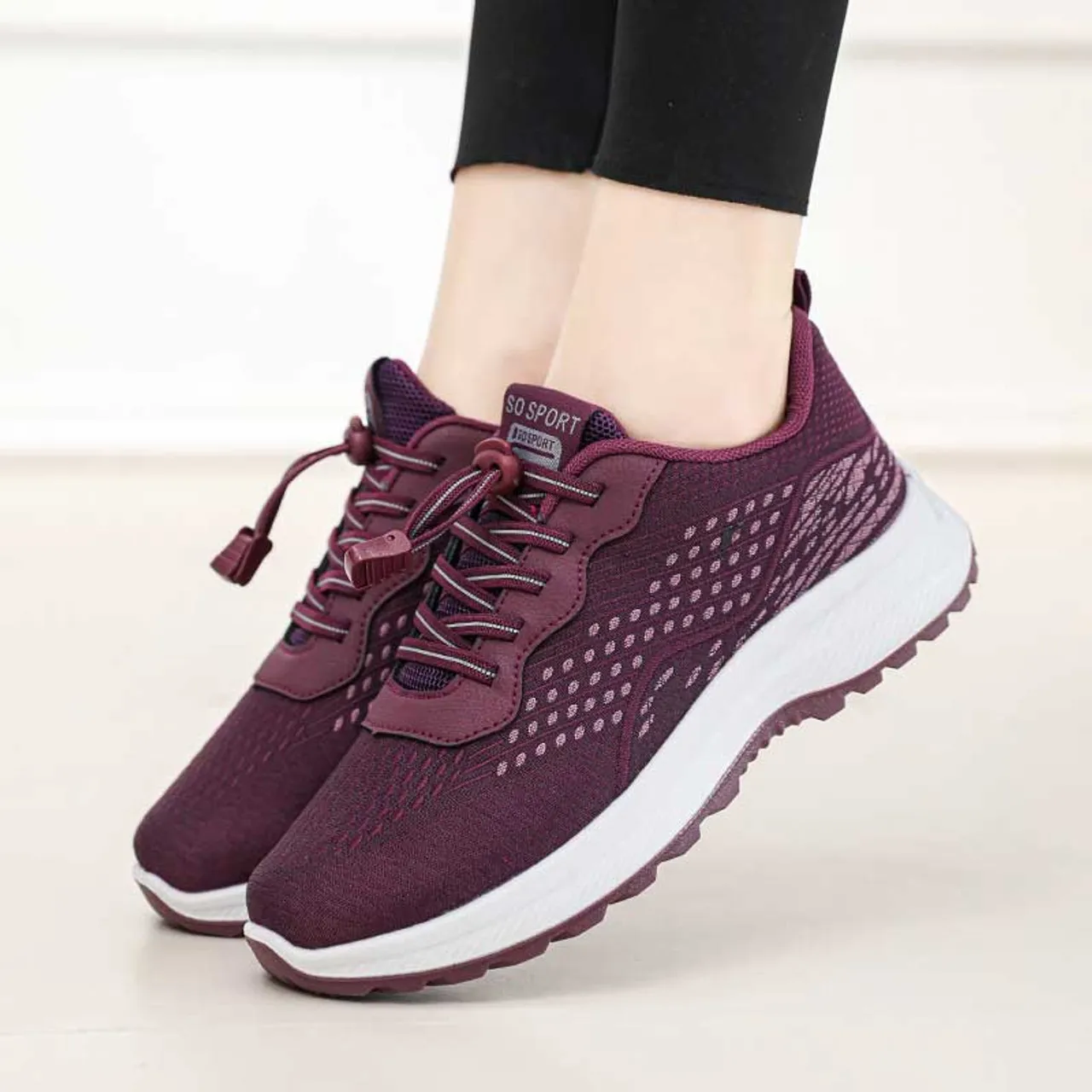 Purple prismatic texture pattern casual shoe sneaker