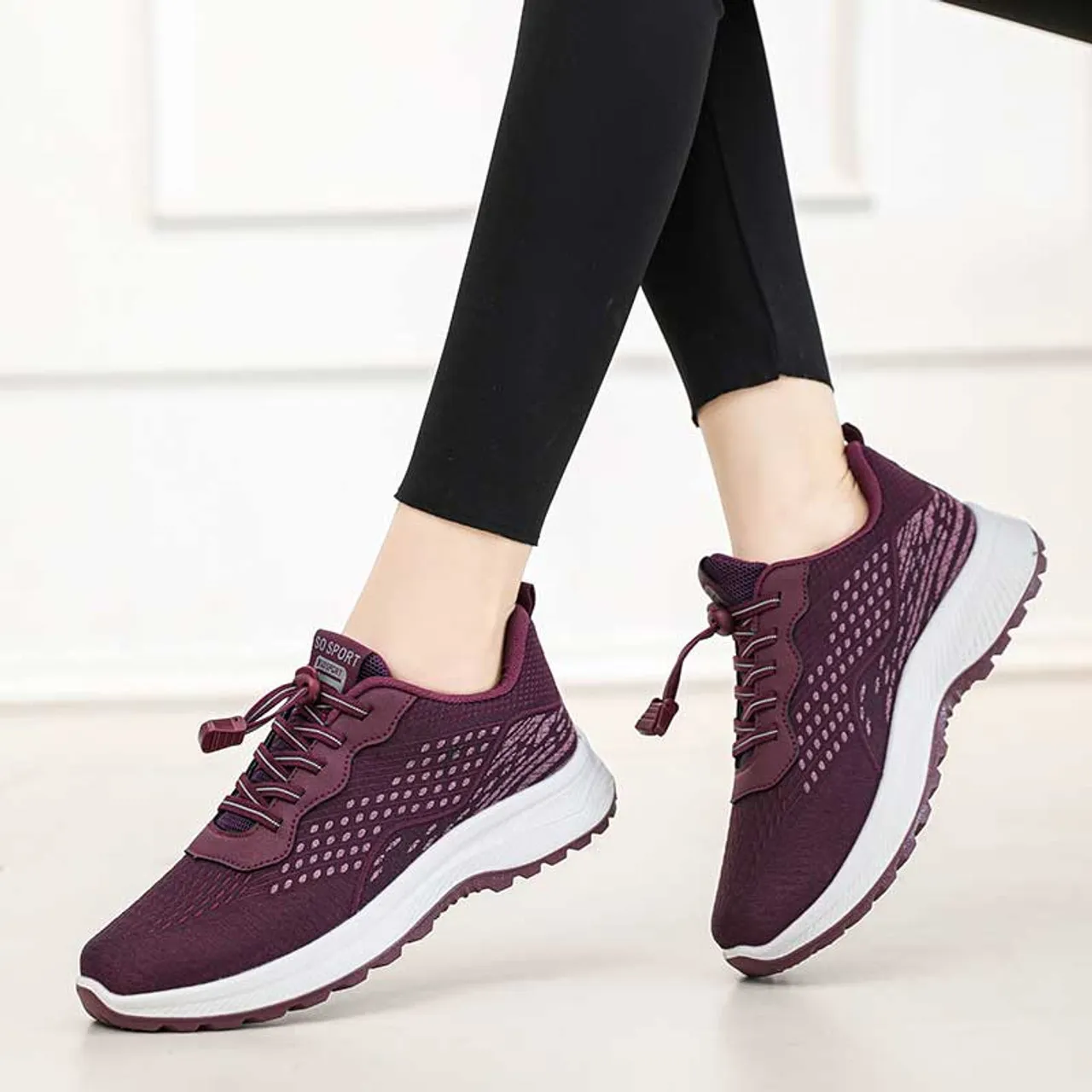 Purple prismatic texture pattern casual shoe sneaker