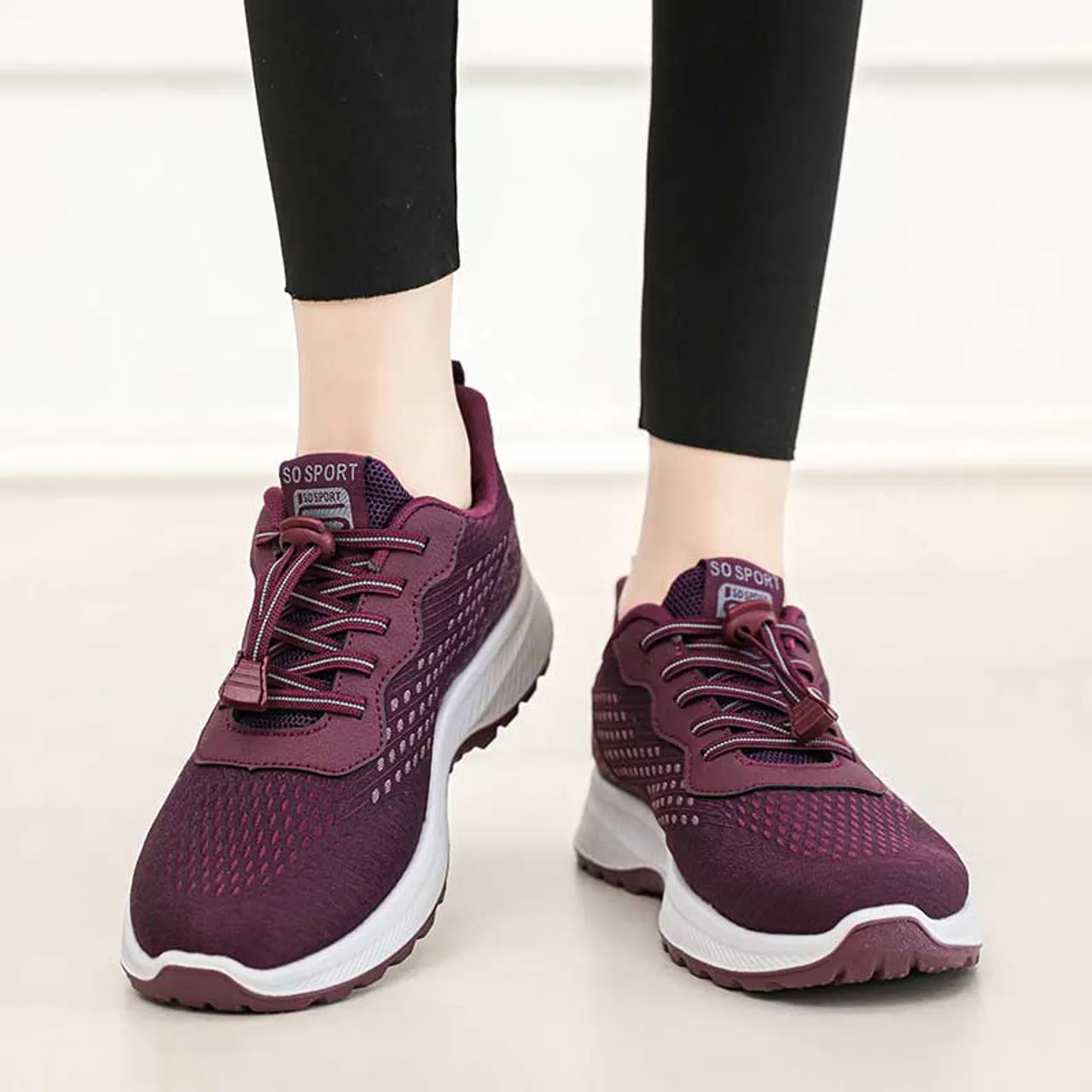 Purple prismatic texture pattern casual shoe sneaker