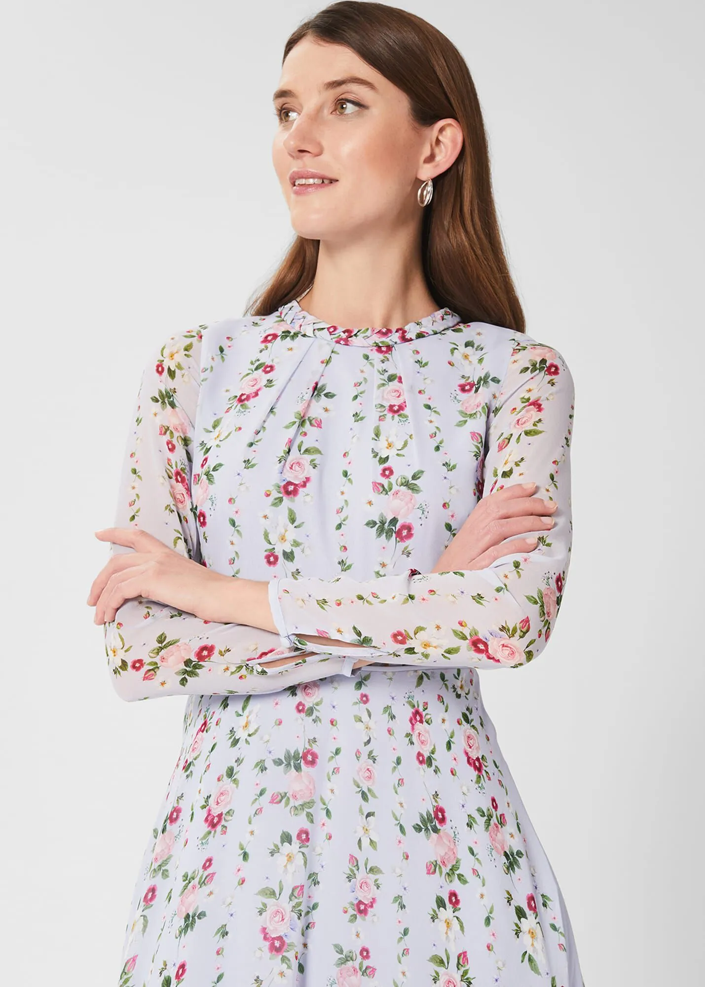 Rosabelle Silk Floral Dress 