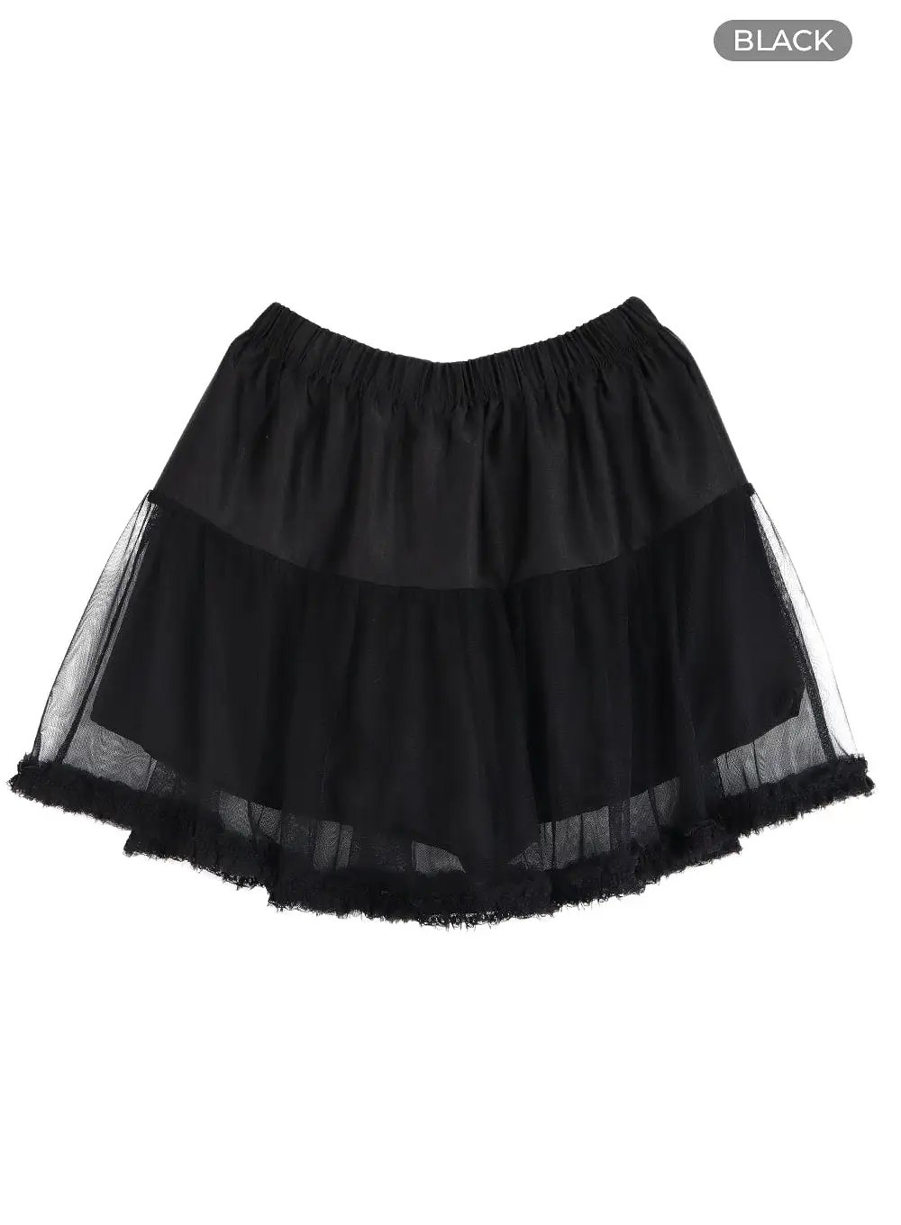 Ruffle Chiffon Layered Mini Skirt OM404