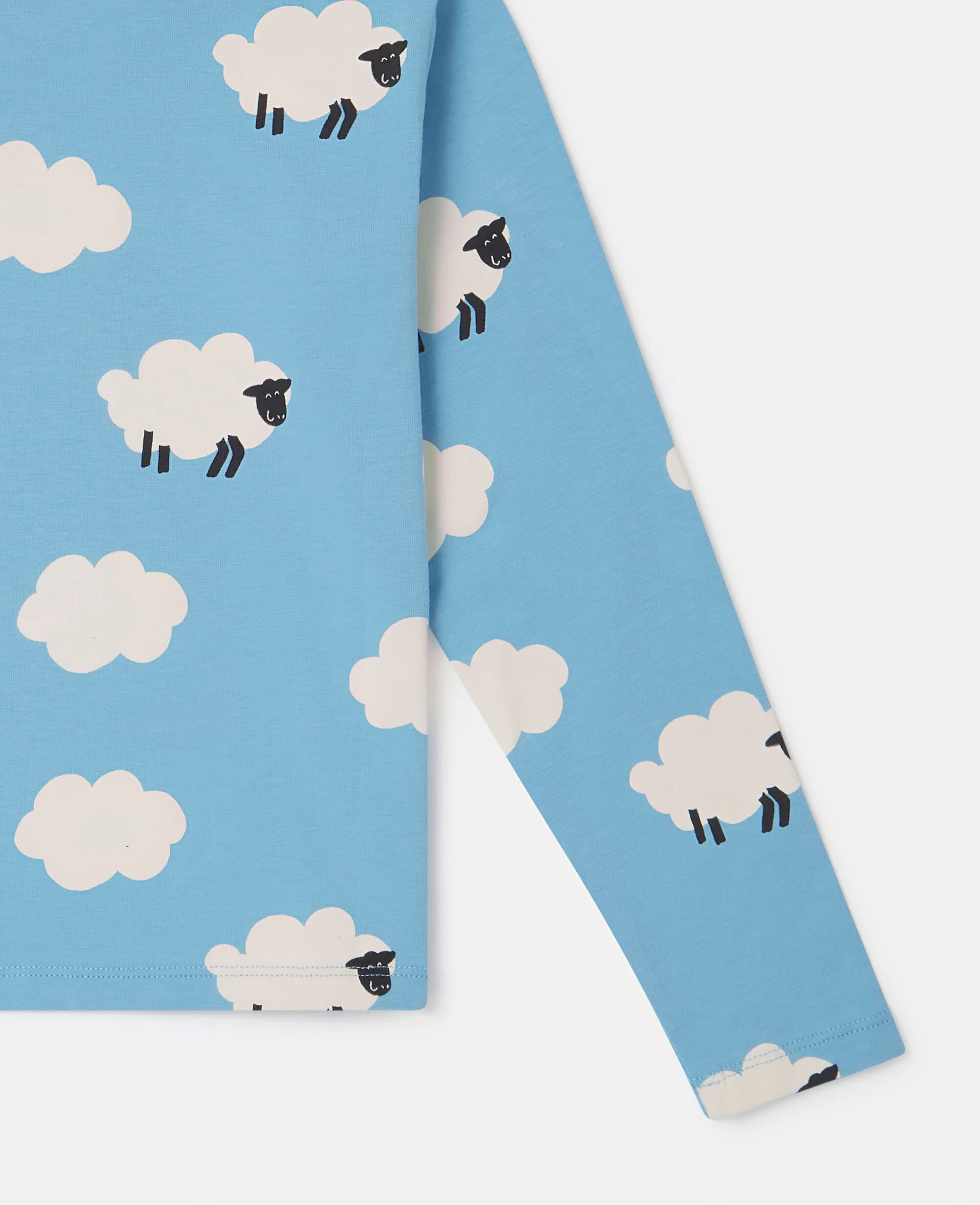 Sheep Pattern Turtleneck Top 