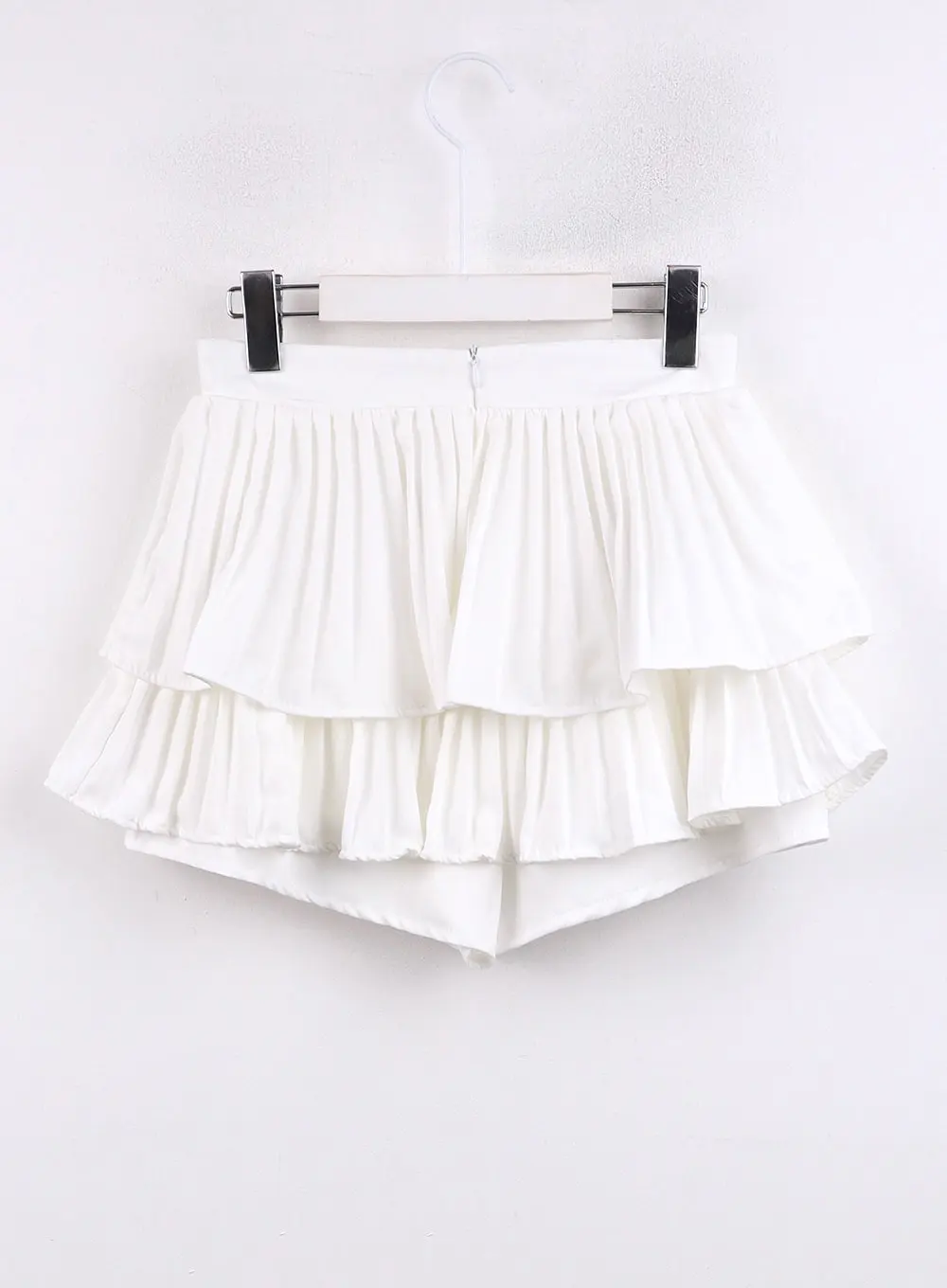 Shirred Ruffle Mini Skirt CJ423