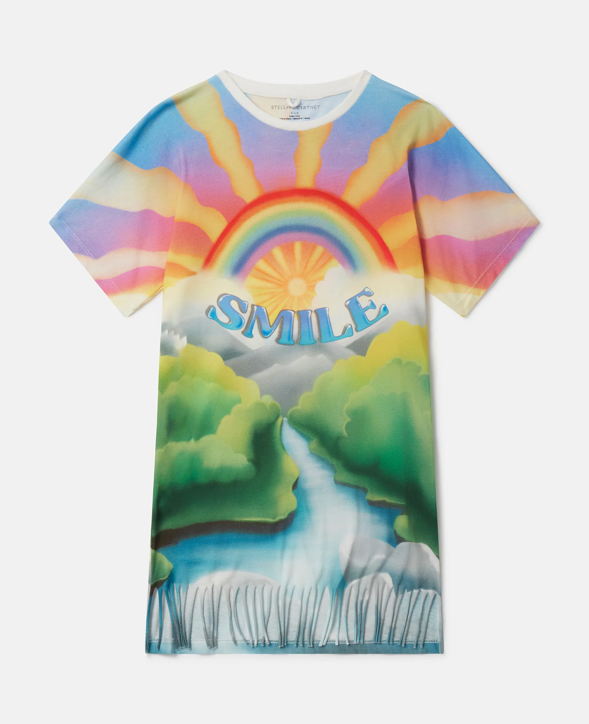 Smile Print T-Shirt Dress