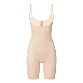 SPANX Thinstincts® 2.0 Open-Bust Mid-Thigh Bodysuit - Nude