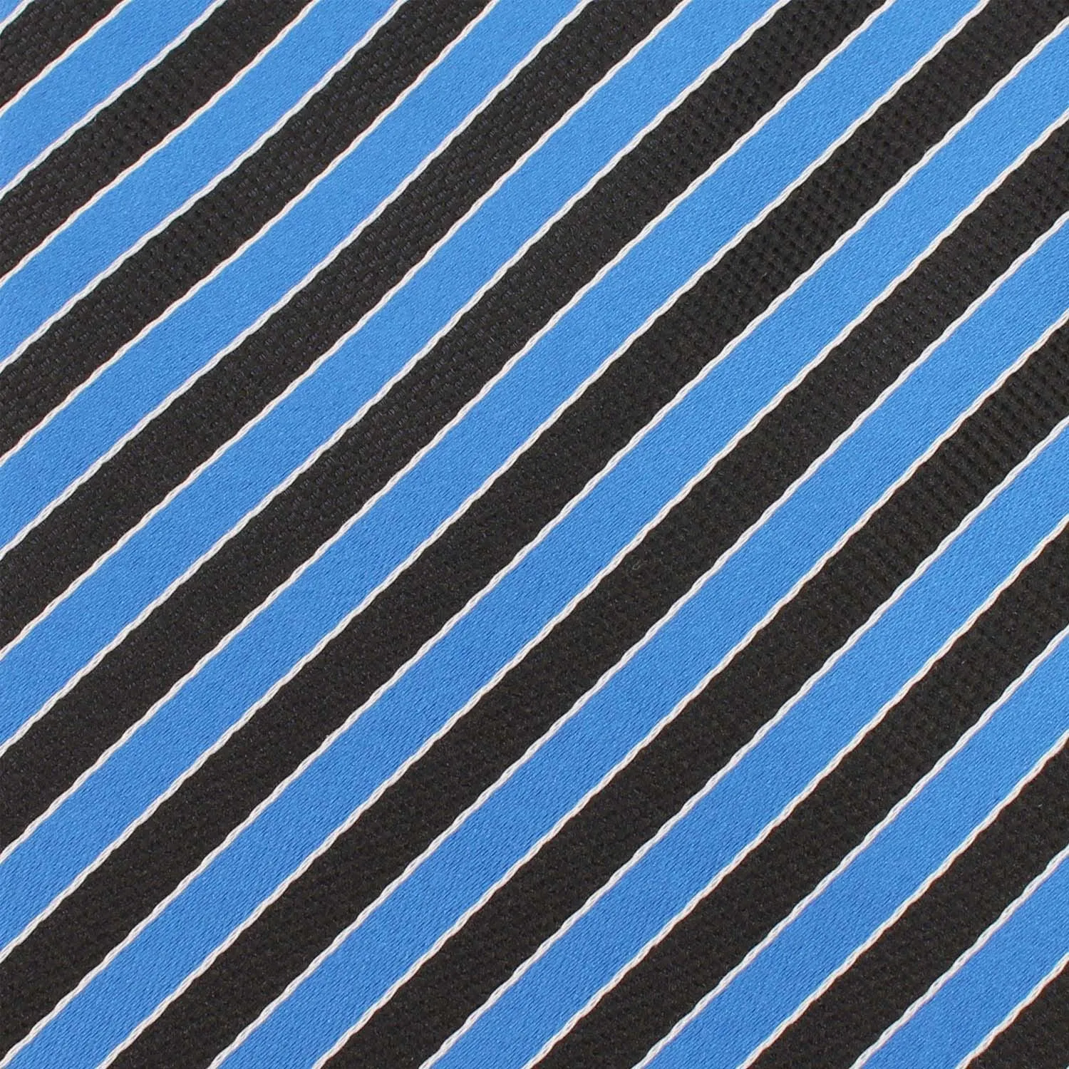 Striped Blue Black Pocket Square