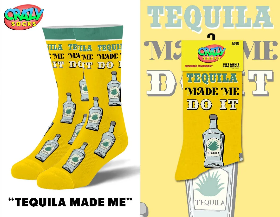 Tequila Made Me Do It - Womens Crew Folded