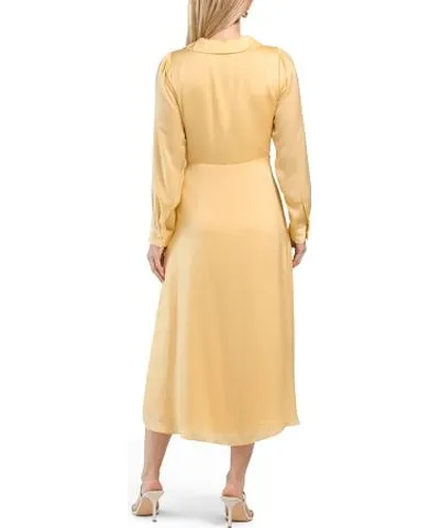 Tj Maxx Cherie Satin Midi Dress For Women