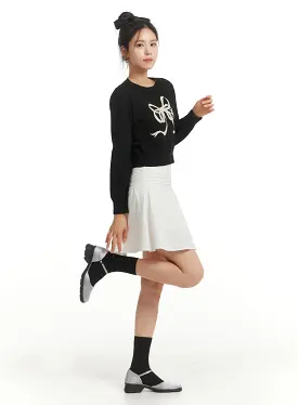 Tucked Flare Mini Skirt OM404