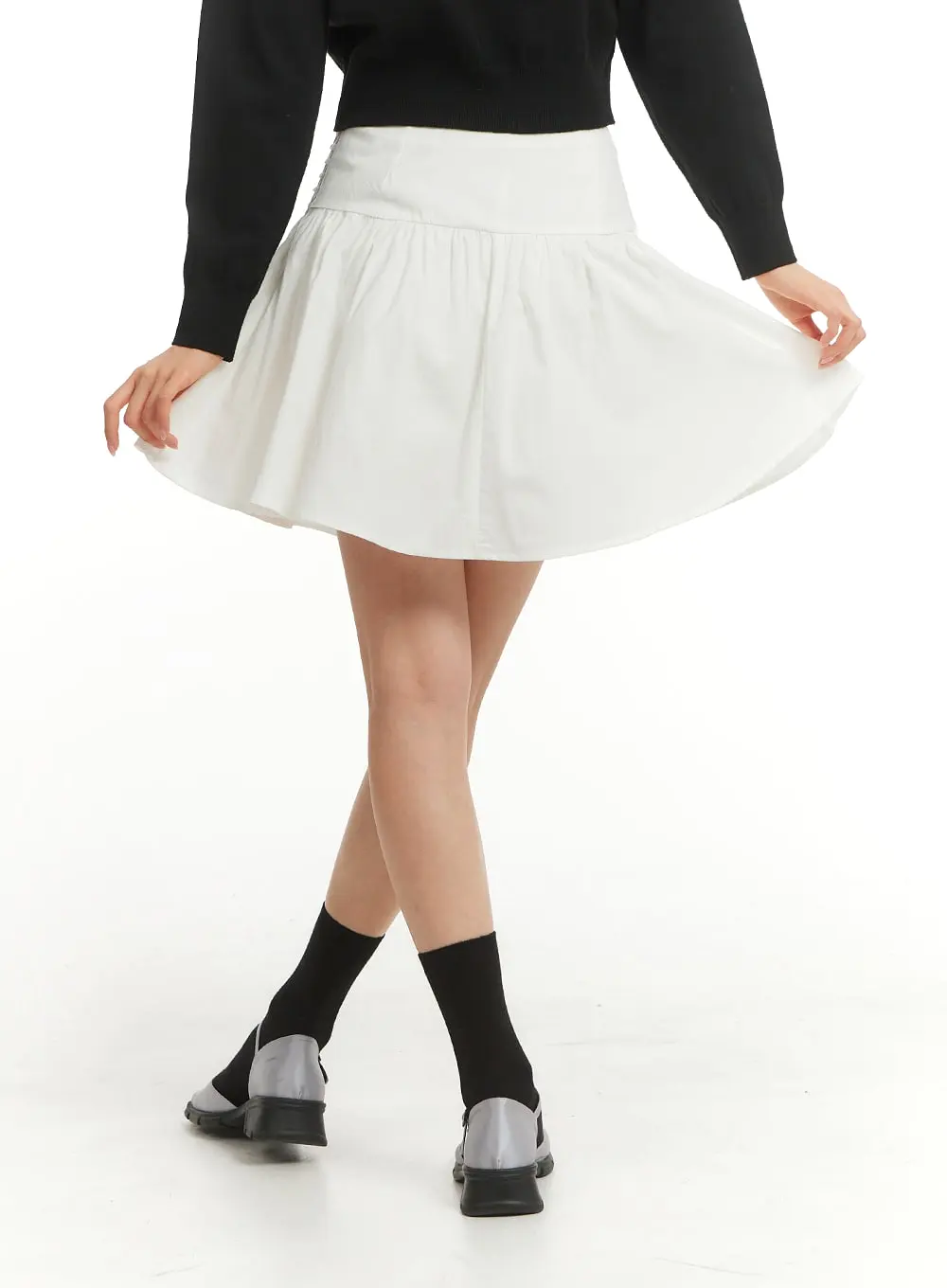 Tucked Flare Mini Skirt OM404